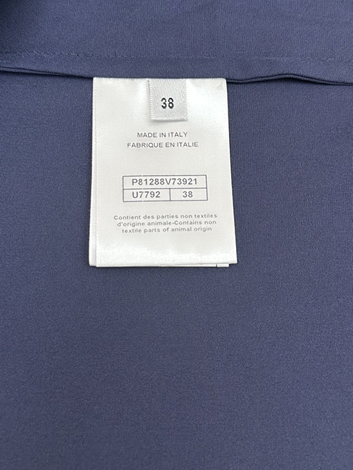 シャネルスーパーコピー 春夏レディースプレビューコレクションカラーブロックボタン付きシルクコットンプリント長袖シャツ