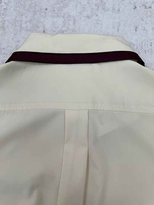 シャネルスーパーコピー 春夏レディースプレビューコレクションカラーブロックボタン付きシルクコットンプリント長袖シャツ