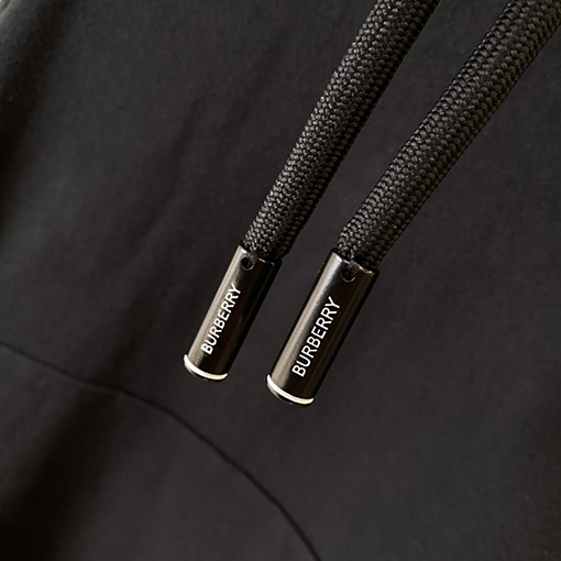 バーバリーブランドスーパーコピー チェック柄コットンのオーバーサイズパッチワークフード付きスウェットシャツ