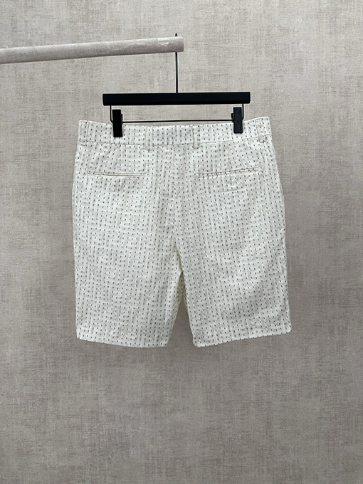 フェンディ リネンステッチ柄のバミューダカジュアルショーツ