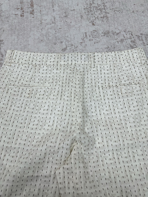 フェンディ リネンステッチ柄のバミューダカジュアルショーツ