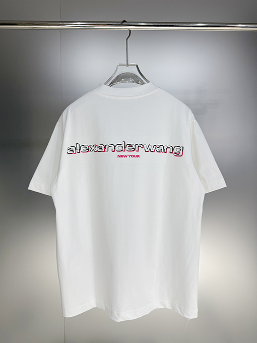 アレキサンダーワン Alexander Wang 新モデルロゴ刺繍入り半袖Tシャツ