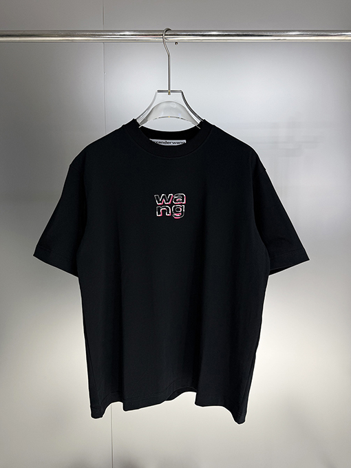 アレキサンダーワン Alexander Wang 新モデルロゴ刺繍入り半袖Tシャツ