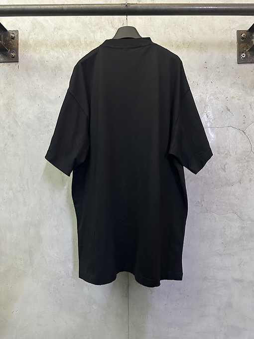 バレンシアガブランドスーパーコピー Balenciaga ファッションノートルダム大聖堂のクラックルプリント半袖Tシャツ