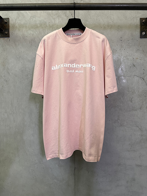 アレキサンダーワン Alexander Wang 文字ロゴのフォームプリント入り半袖Tシャツ