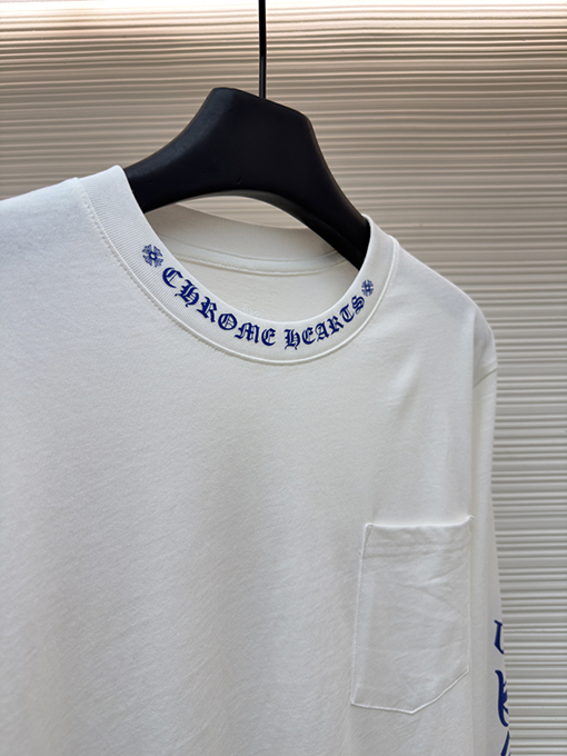 クロムハーツスーパーコピー クラシックな花柄のアームプリントと馬蹄柄の長袖シャツ