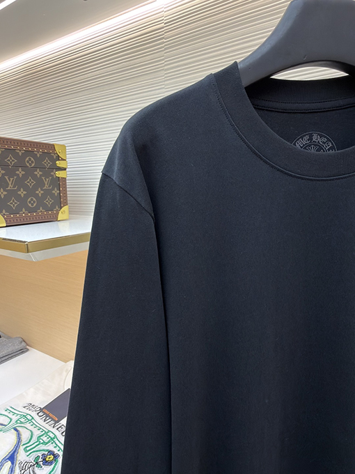 クロムハーツ T. Barth 限定ブルークロス柄長袖シャツ