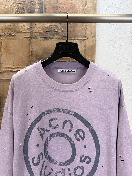 アクネストゥディオズ Acne Studios フェイクツーピースの破れた長袖シャツ