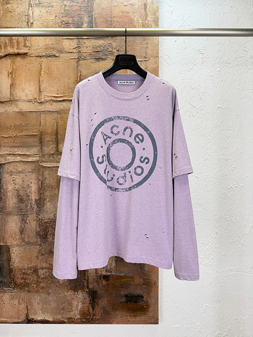 アクネストゥディオズ Acne Studios フェイクツーピースの破れた長袖シャツ