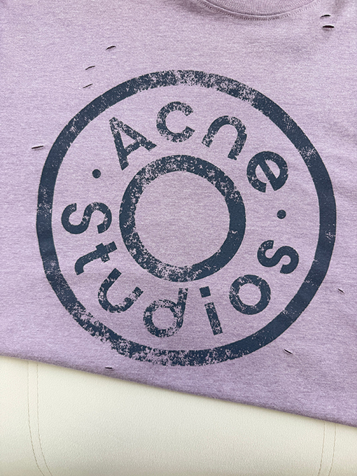アクネストゥディオズ Acne Studios フェイクツーピースの破れた長袖シャツ