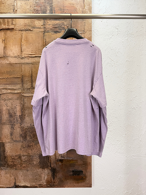 アクネストゥディオズ Acne Studios フェイクツーピースの破れた長袖シャツ