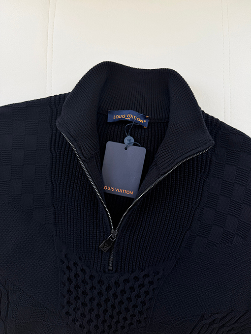 ルイヴィトンコピー ハーフジップニットセーター