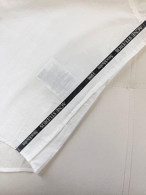 アクネストゥディオズ Acne Studios ジャカード織りマイクロラベル長袖シャツ