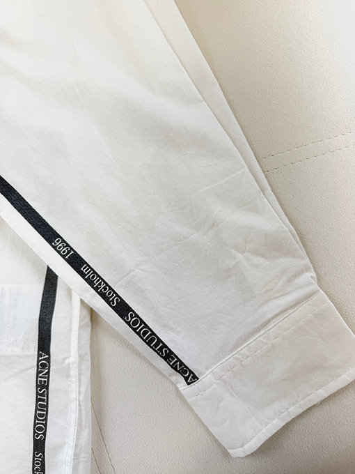 アクネストゥディオズ Acne Studios ジャカード織りマイクロラベル長袖シャツ