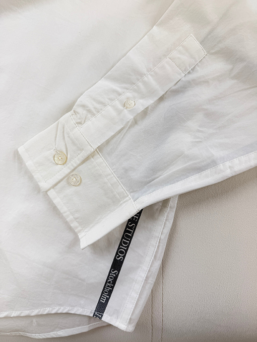 アクネストゥディオズ Acne Studios ジャカード織りマイクロラベル長袖シャツ