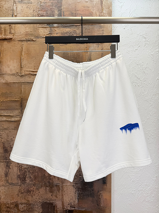 バレンシアガ Balenciaga Wet Brush プリント柄のショートパンツ