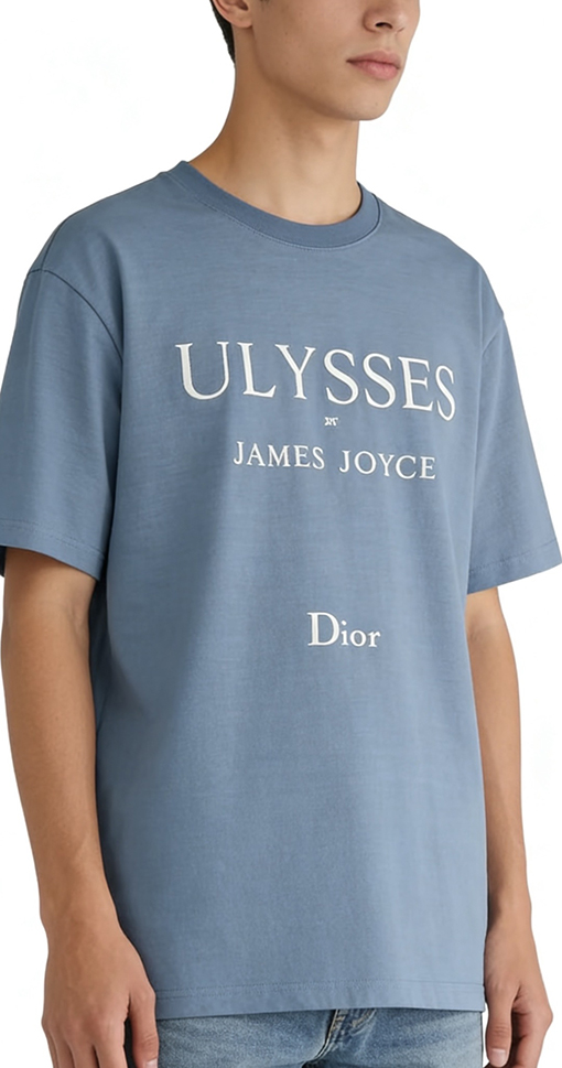 ディオール ULYSSES BY JAMES JOYCE DIOR 刺繍ロゴ入りのアーティスティックな半袖Tシャツ