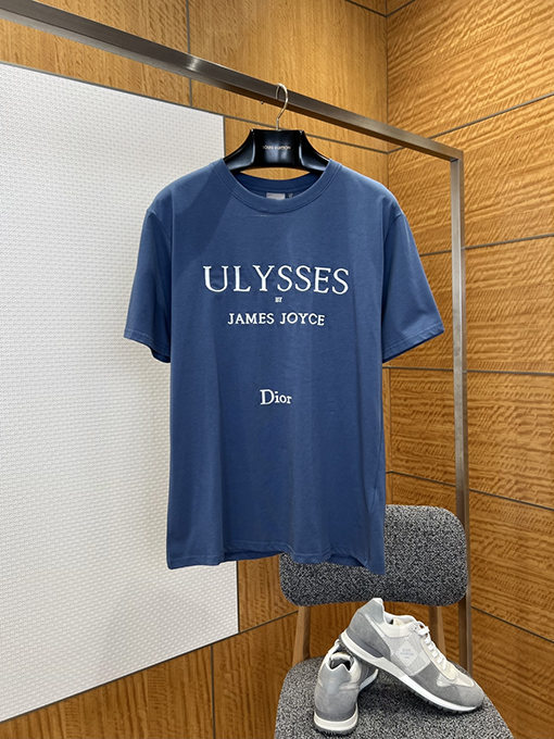 ディオール ULYSSES BY JAMES JOYCE DIOR 刺繍ロゴ入りのアーティスティックな半袖Tシャツ