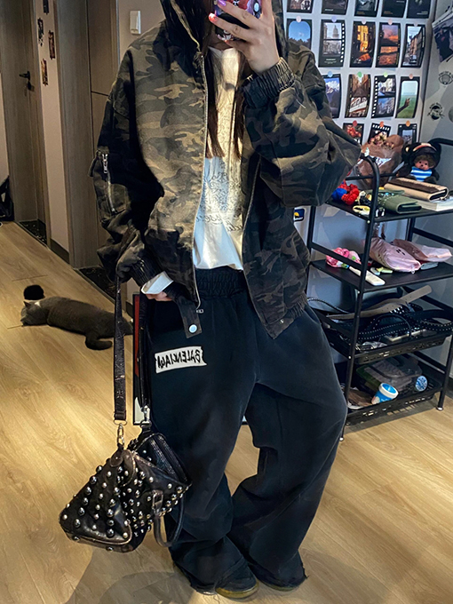 バレンシアガ Balenciaga 純綿の魚の鱗ソールカジュアルパンツ