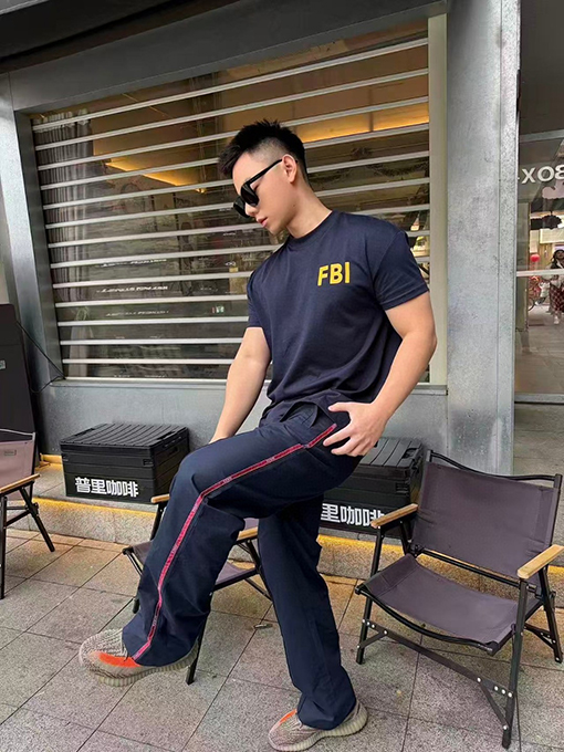 グッチブランドスーパーコピー ウェビングトリムのスウェットパンツ