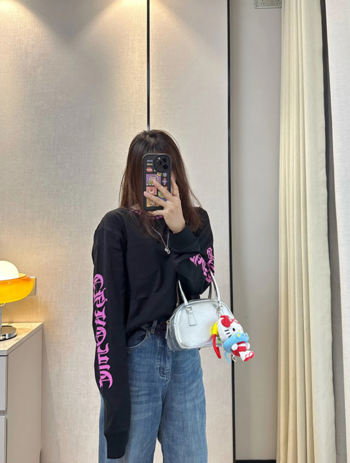 クロムハーツ ローズレッドの長袖シャツ