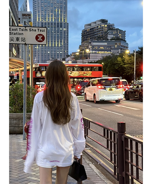 クロムハーツ ローズレッドの長袖シャツ