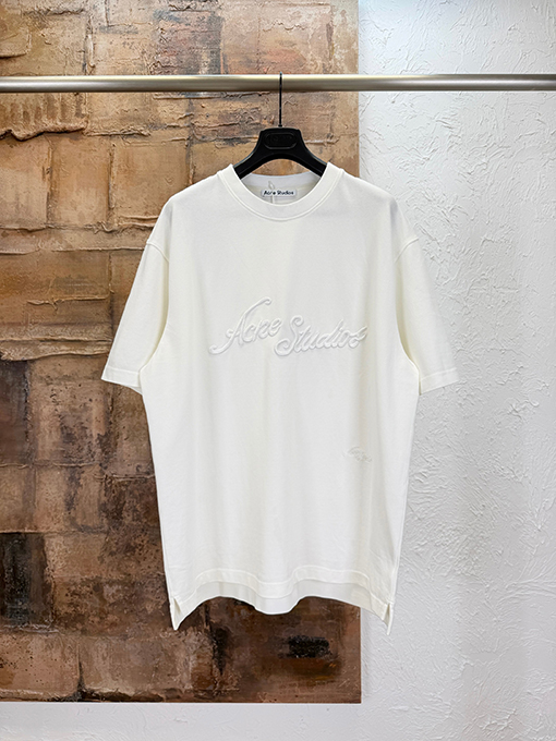 アクネストゥディオズコピー Acne Studios 刺繍入り半袖Tシャツ
