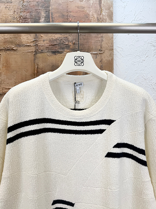 ロエベスーパーコピー ウール刺繍入り半袖Tシャツ