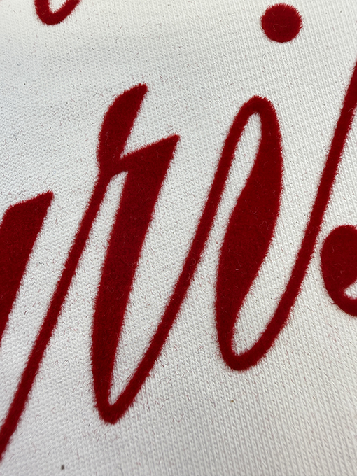 アミ フロッキープリント半袖Tシャツ