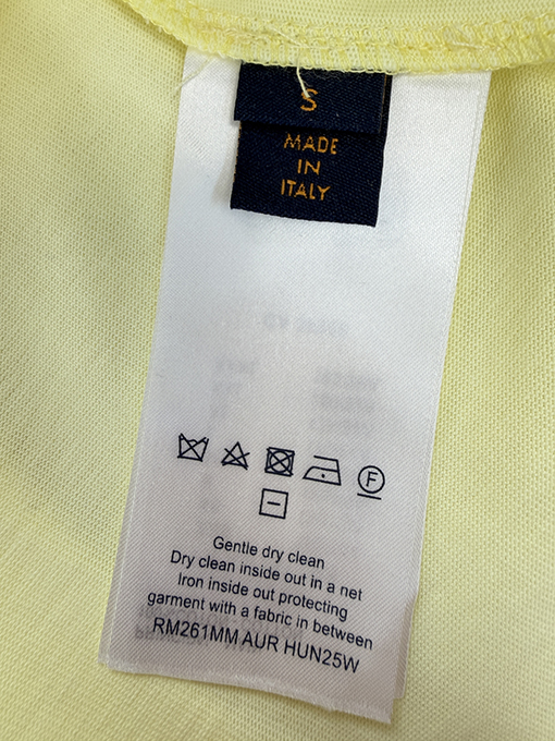 ルイヴィトン アーティスティックなロゴ刺繍入り半袖Tシャツ