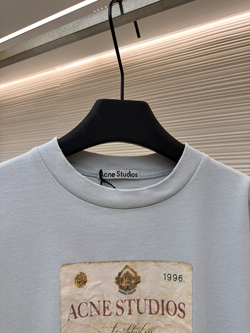 アクネストゥディオズ Acne Studios コインと文字のフェイクツーピース長袖シャツ