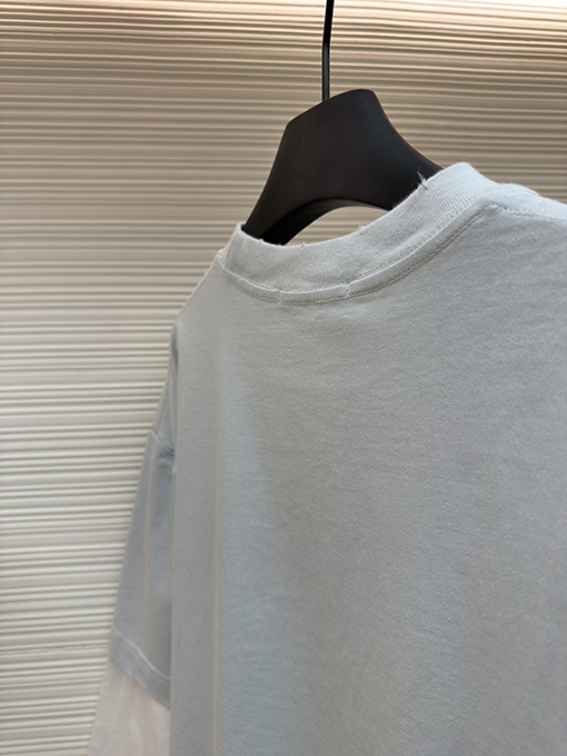 アクネストゥディオズ Acne Studios コインと文字のフェイクツーピース長袖シャツ