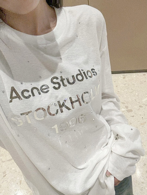 アクネストゥディオズコピー Acne Studios レーザーラインストーン付き長袖シャツ