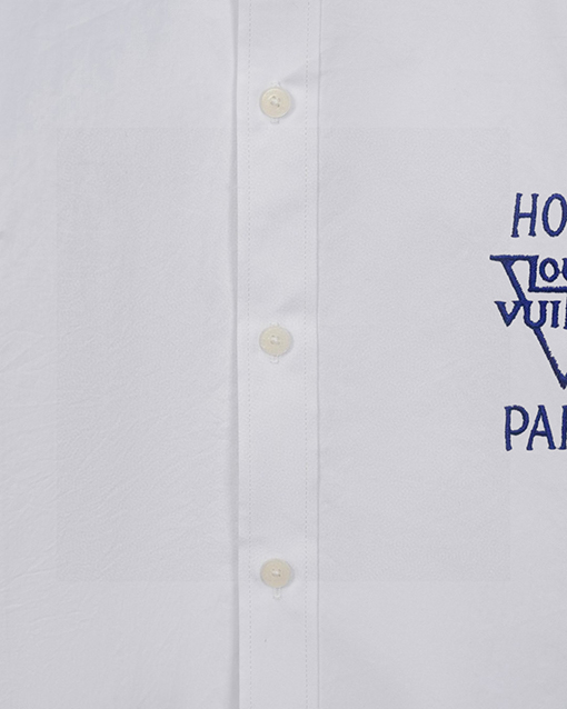 ルイヴィトン LOUIS VUITTON 胸に刺繍ロゴが入った長袖シャツ