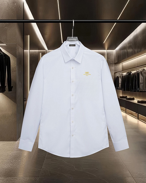 バレンシアガスーパーコピー Balenclaga 新モデル胸に刺繍ロゴが入った長袖シャツ