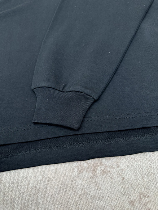 バレンシアガ Balenciaga 無地のチェック柄襟長袖ポロシャツ