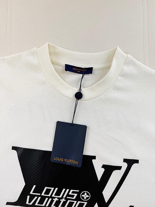 ルイヴィトンブランドスーパーコピー LOUIS VUITTON レタープリント半袖Tシャツ