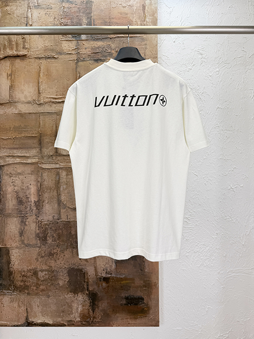 ルイヴィトンブランドスーパーコピー LOUIS VUITTON レタープリント半袖Tシャツ