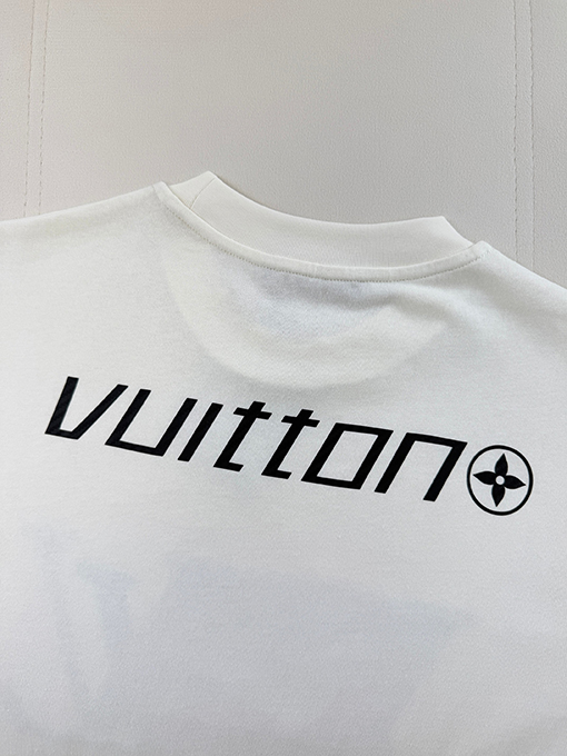 ルイヴィトンブランドスーパーコピー LOUIS VUITTON レタープリント半袖Tシャツ