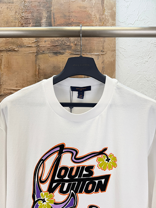 ルイヴィトン フロッキープリント半袖Tシャツ