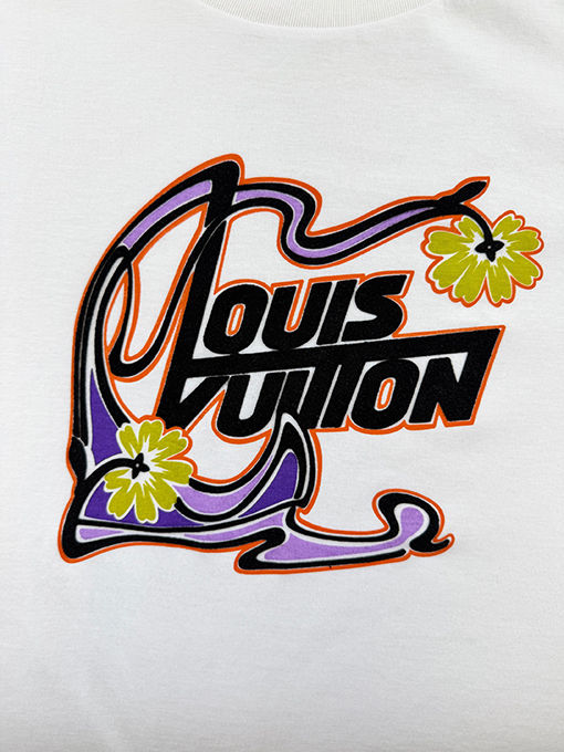 ルイヴィトン フロッキープリント半袖Tシャツ