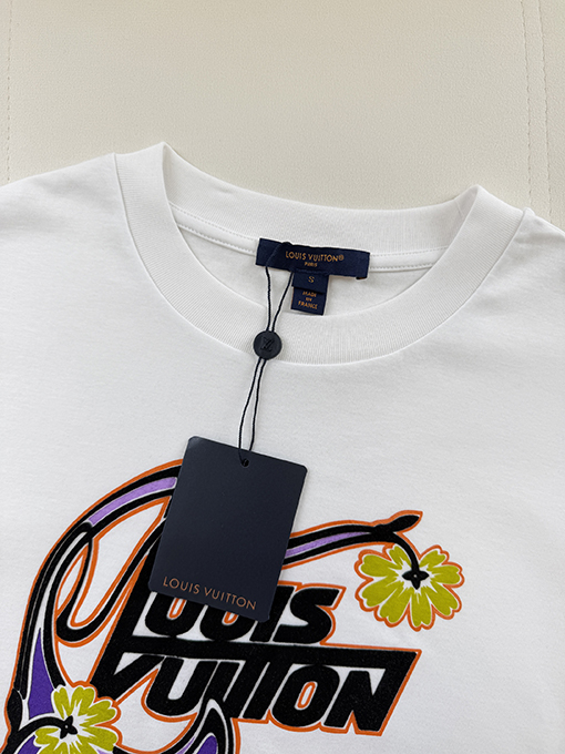 ルイヴィトン フロッキープリント半袖Tシャツ