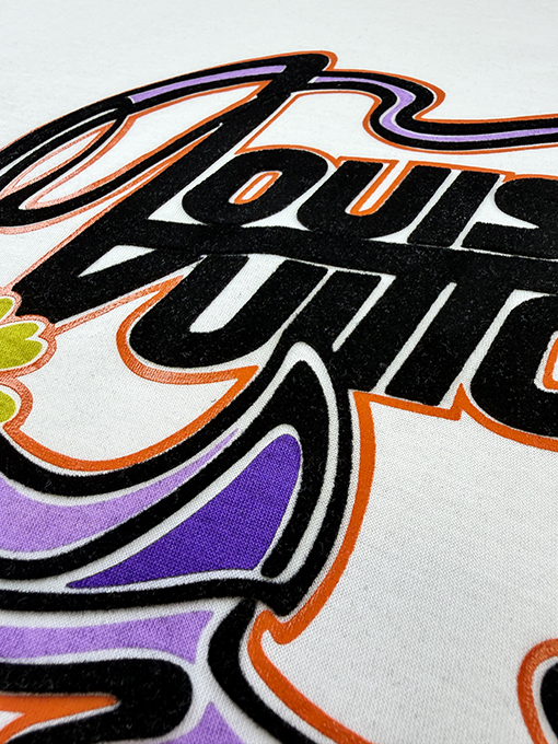 ルイヴィトン フロッキープリント半袖Tシャツ