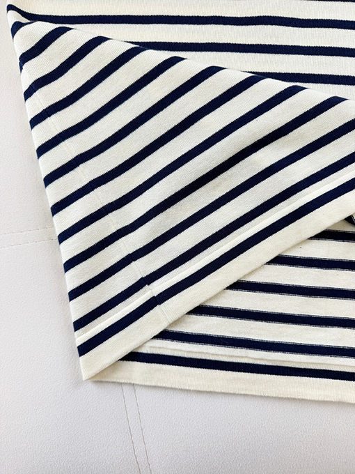 プラダスーパーコピー PRADA ストライプ柄ニット半袖Tシャツ