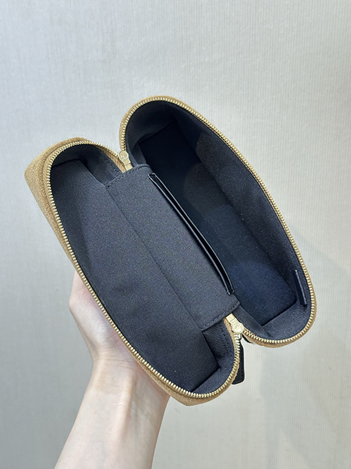 シャネル レディーススエードとレザーのパッチワークボックスバッグ