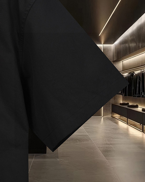 ルイヴィトン ひび割れのエンボスモノグラムロゴ入り半袖シャツ