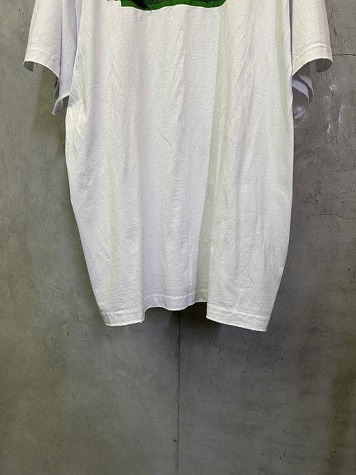 バレンシアガブランドコピー スプリンググリーンテープ 半袖Tシャツ