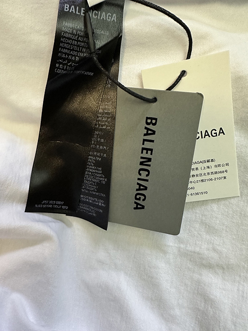 バレンシアガブランドコピー スプリンググリーンテープ 半袖Tシャツ