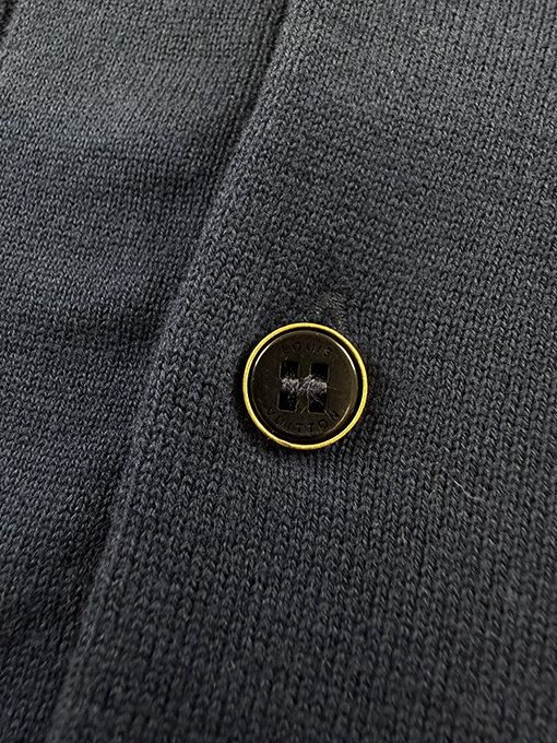 ルイヴィトン くり抜きジャカード織りの半袖ポロシャツ