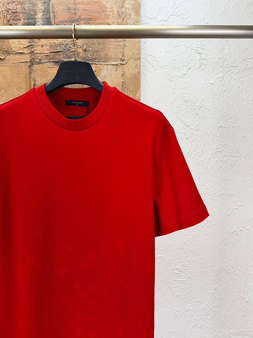 ルイヴィトン フロッキーグラデーションプリント半袖Tシャツ